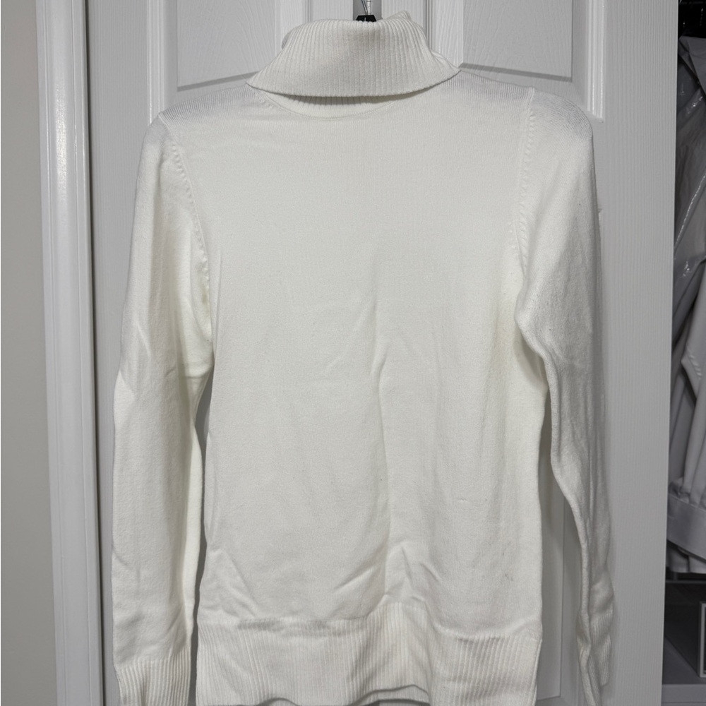 French Connection Cream Turtleneck Sweater
